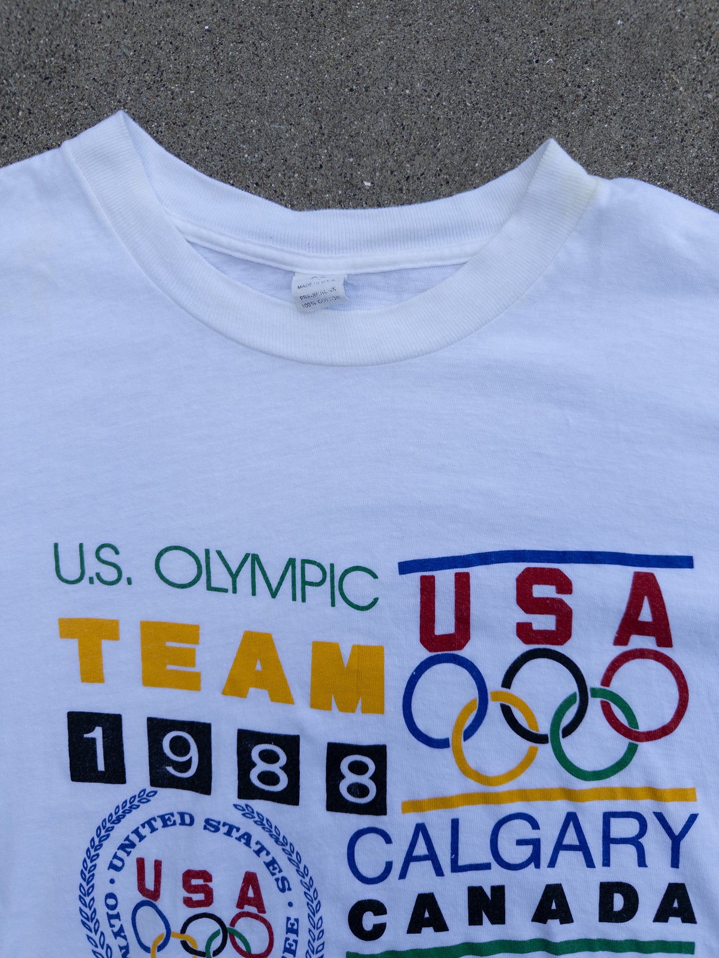 Vintage 1988 Olympic Seoul Korea Team USA T-Shirt