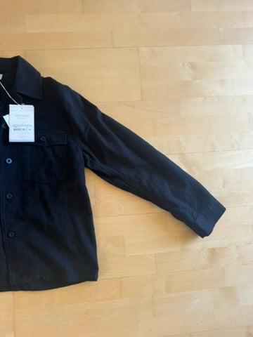 Our Legacy Evening Coach Jacket Black Brushed Cotton